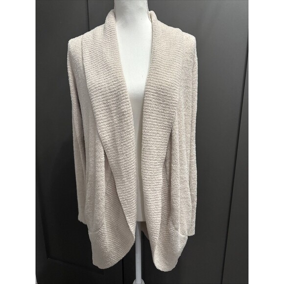 Barefoot Dreams Circle Cardigan Cozy Chic Lite Soft/ Comfort Size Medium Beige - Picture 1 of 6